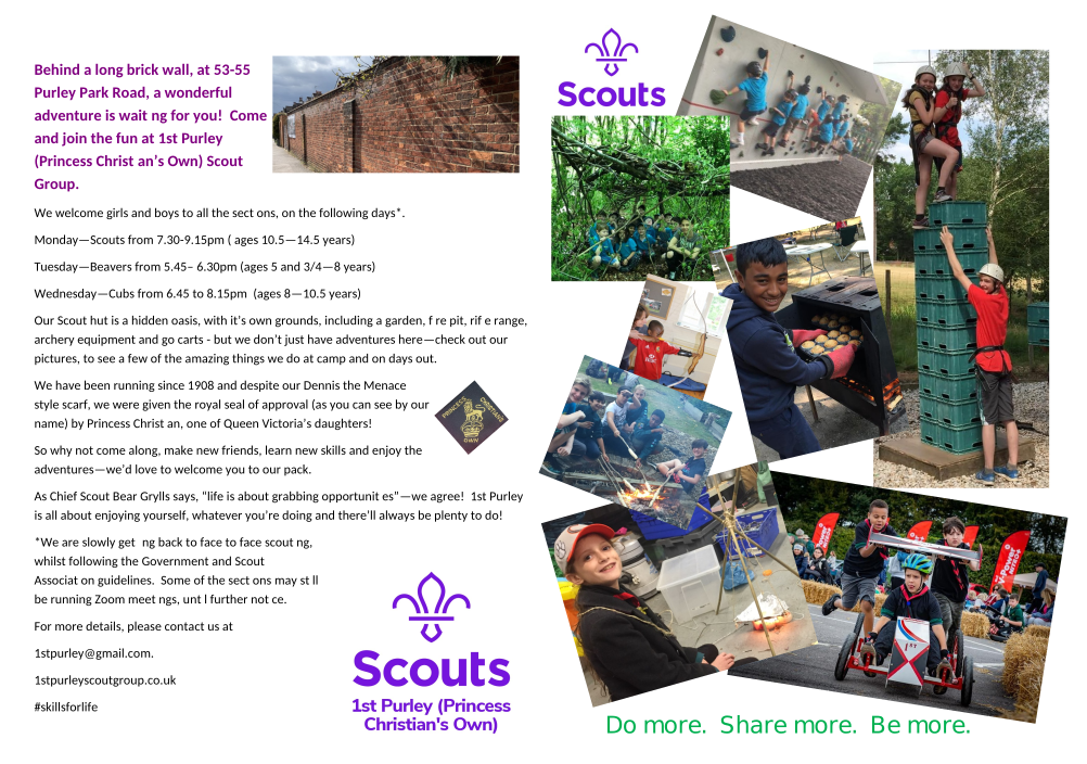 1st Purley Leaflet – 1st Purley Scout Group